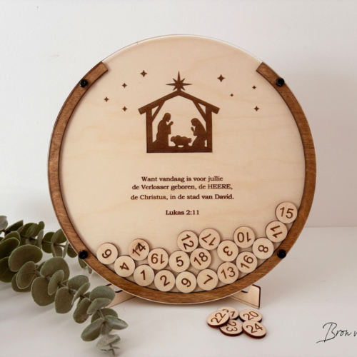 Adventskalender Bron van Hout Christelijke cadeau geloof