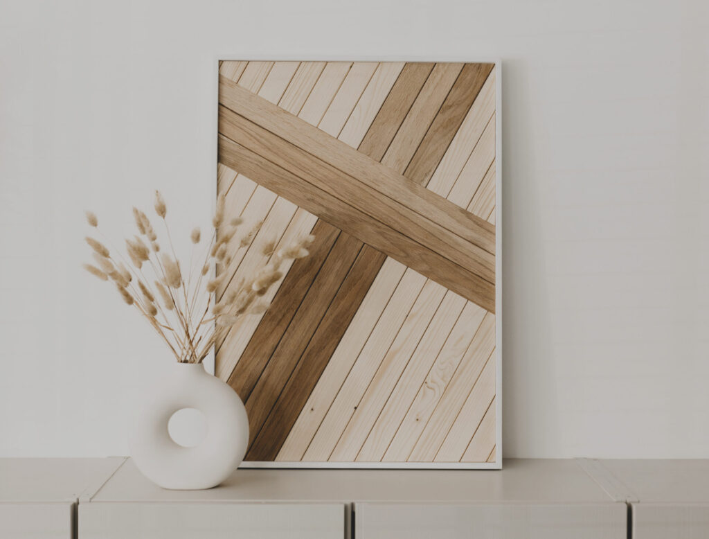 Header Christelijke producten hout Geloof Jezus is liefde