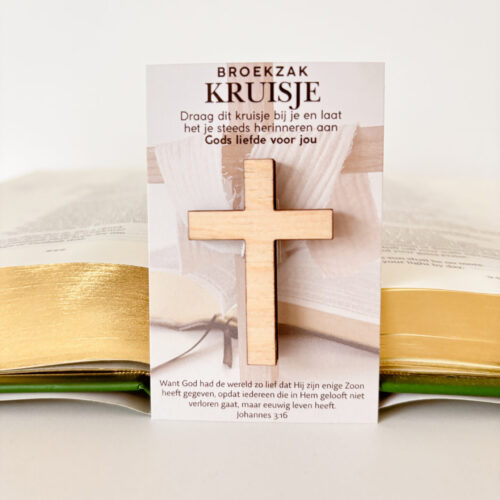 Broekzakkruisje Christelijk Geloof doopdiensten, belijdenis, evangelisatie Christelijke cadeaus Geloof Christelijk Hout
