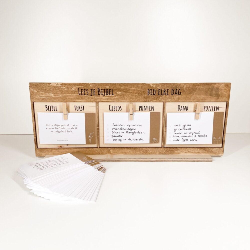Gebeds en dank bord Bron van Hout Christelijke cadeaus Geloof Christelijk Hout