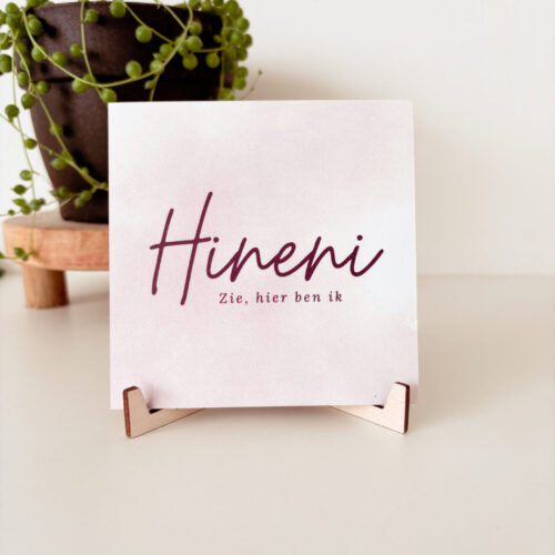 Bron van Hout Kaartje Bordjes van Licht Christelijk Beloofd Christelijke cadeaus Geloof Christelijk Hout