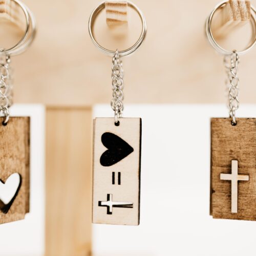 Sleutelhanger hout christelijk Christelijke cadeaus Geloof Christelijk Hout