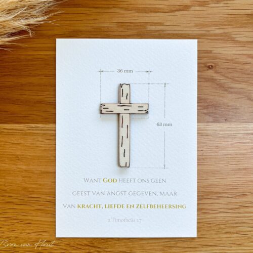God Christelijk Kaart Hout Papier Christelijke Cadeaus Geloof Kruis