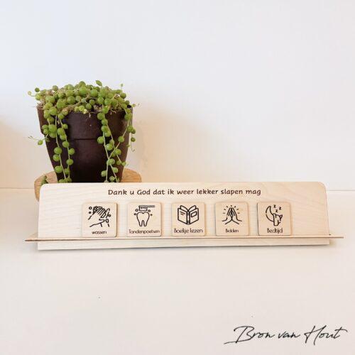 Pictogram Picto's hout standaard structuur kinderen christelijk dag avond Christelijke cadeaus Geloof Christelijk Hout